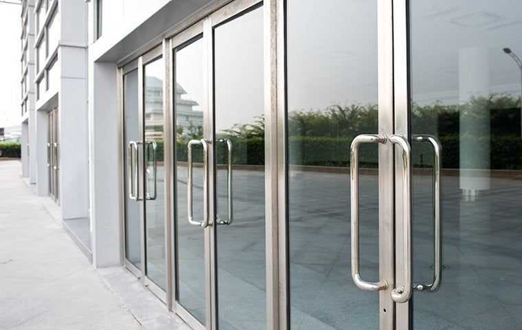 doors to a commercial building
